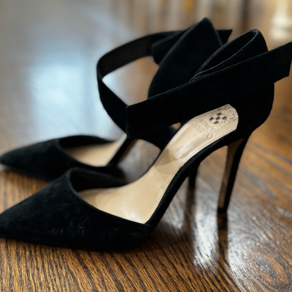 Vince Camuto Suede Pointy Toe Pumps